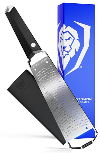 Dalstrong Professional Narrow Grater - Zester - #304 Stainless Steel Blade - G10 Handle Kitchen Shredder - w/Blade Cover - Citrus, Hard Spices, Chocolate, Garlic, Ginger - NSF Certified