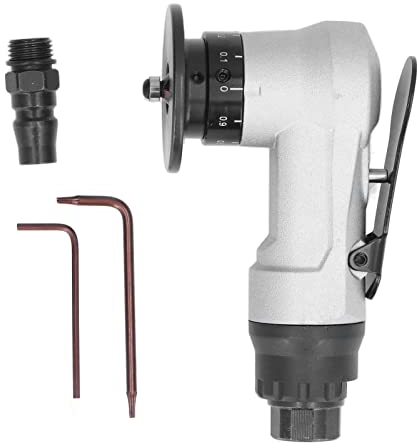 Mini Pneumatische Anfasmaschine, Handabgeschrägte Maschine, Pneumatische Anfasmaschine Mini 45 ° Arc Burr Handheld Linear Trimmen Entgratwerkzeug für Gerade Kante oder Arc Trimmen und Entgraten