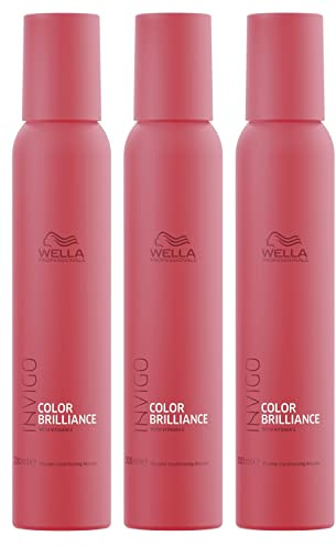 3er Color Brilliance Conditioning Mousse Invigo Wella Professionals mit Vitaminen angereichert 200 ml Unparfümiert