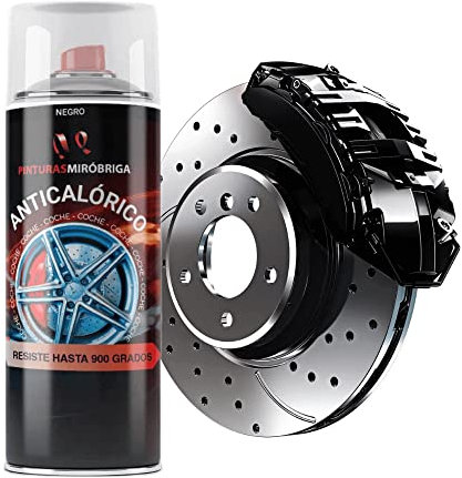 Pintura en Spray Anticalórica - Alta temperatura Mirobriga Color Negro, Spray 400ml.