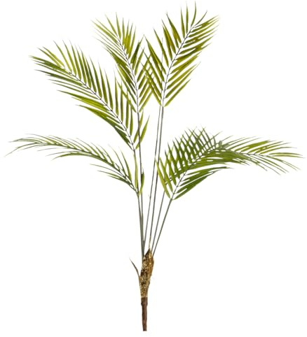 Deco Woerner Künstlicher Palmbusch Palmwedel 80 cm grün Kunstpflanze Palmenblatt Deko Palmenwedel
