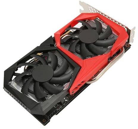 Sxhlseller Tarjeta Gráfica Gaming RTX 2060 de 6 GB, Tarjeta Gráfica GDDR6 de 192 bits PCIE 3.0X16, Tarjeta Gráfica de Vídeo para Juegos con GPU, Ventiladores Duales de Congelación para