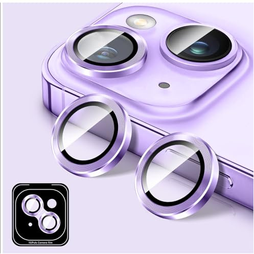 Kucheed Camera Lens Protector Compatible for iPhone 12/12 Mini, Tempered Glass Camera Cover Screen Protector, Automatic Alignment Metal Individual Rings, HD Anti-Scratch Phone Accessories