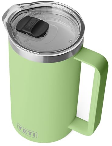 YETI Rambler Pitcher, Vacuum Insulated, Stainless Steel with MagSlider Lid, Key Lime, 34 oz (1005 ml)