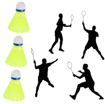 POPETPOP Nylon-federbälle Mit Nachtbeleuchtung 8 Stück -Badminton-federbälle Für Anfänger Fitness Zufällige Farbe