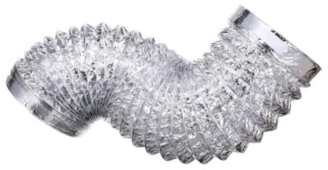 UKCOCO Telescopic Aluminum Foil Duct Heat Resistant Dryer Vent Hose for Kitchen Ventilation