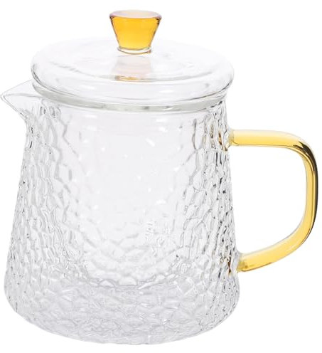 Ciieeo Glasteekanne Mit Sieb Klare Teekanne Für Losen Tee Tee-Ei Aus Glas Dekorative Teekanne Teekrug Für Teezubereitung Einfach Zu Reinigen Lagern Angenehmes Handgefühl