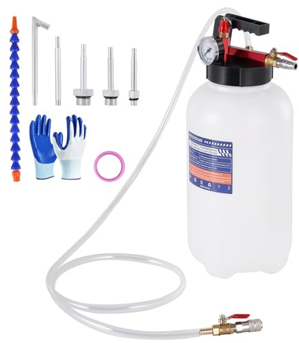 BAOSHISHAN 5L Manuelle Pneumatische Getriebeöl Pumpe mit 5 Einfülladaptern
