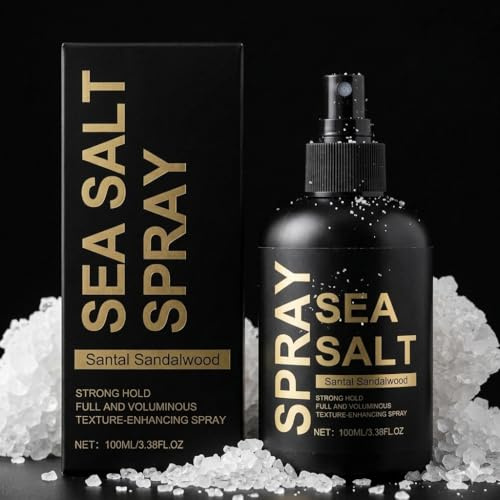 Meersalz Spray für Haare (100ml) – Sea Salt Spray für natürliches Volumen & Textur – Matt-Effekt & flexibler Halt – Salzwasserspray für Beach Waves & Griffigkeit – Unisex-Duft für Männer & Frauen