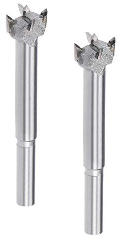 sourcing map 2 Stück Scharnierbohrer Forstner Bohrer 17 mm Durchmesser 7 mm Schaft