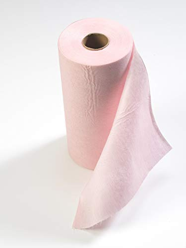 Engångs mikrofiberrengöringsdukar/våtservetter på en rulle. Multifunktionell duk (rosa)