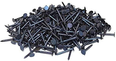 Design61 Peine-guía 1,4 x 13 mm clavos, cabeza redonda grande y afilada, puntas azuladas, 100 g, aprox. 530 unidades