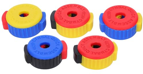 5Pcs Drum Schnellspannmutter Kunststoff Drum Set Schnellspannkappe Becken Installation Entfernung Ständer Schraubverschluss Befestigungsschnalle