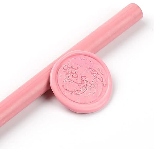 5pc DIY Siegelwachs-Sticks zum Schmelzen von Klebepistolen Stempeln Siegellack-Sticks Hochzeitsfeier Einladung Siegelwachs für Geschenk-Prinzessin Pink-5pcs