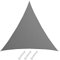 AMANKA Toldo Vela Triangular 8x8x8 m - 90% Protección UV - Toldo Permeable para Exterior - Tela Toldo Sombra - Toldo para Pergola - Tela Solar Exterior Lona Camping Sombra Toldos de Piscinas Toldo 8m