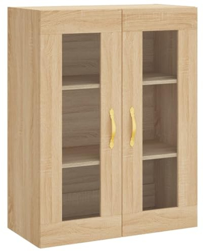 vidaXL Wall Mounted Cabinet Sonoma Oak 69.5x34x90 cm