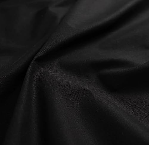AK Trading CO. | Premium 7oz Black Cotton Duck Canvas Fabric | 60'' Wide | Arts & Crafts, Upholstery, Home Projects - Lightweight & Durable - Perfect for Crafts, Apparel, and Décor - 10 Yards