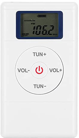 Yctze Portable Mini Digital FM Radio with High Sensitivity, Includes Lanyard and Earphones, DAB Radio with, Small Battery Powered Personal and Video Player