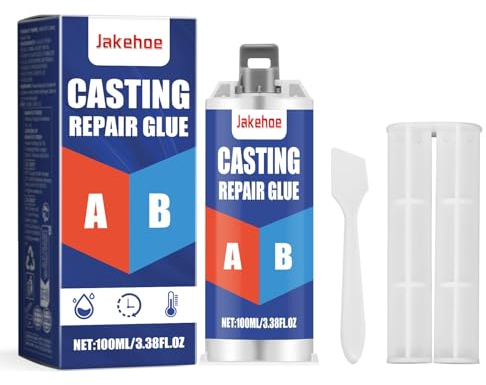 Miioto Ab Metallkleber 100g, Metallreparatur Super Adhäsion A+b, Metall Reparatur Paste, Metallkleberextra Stark, Flüssigmetall für Stahl, Metall, Gusseisen （AB）