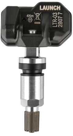 LAUNCH LTR-03 TPMS Sensor 315MHz/433MHz Dual Frequency Screw-in Metal Tire Pressure Monitor System Programmable Replace OE-Sensor for LAUNCH TPMS Tool Update Version of LTR-01