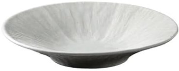 NEBE Assiette Assiette Creuse Blanche créative for hôtel, Restaurant, Assiette à dîner, Assiette de Table for la Maison, Vaisselle Simple en céramique Vaisselle(L-1PCS)