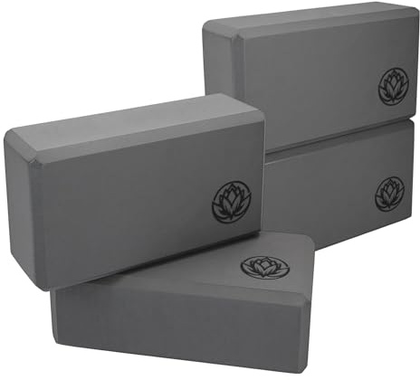 VonBueren Yoga Block, Yogablock, Yoga Blöcke EVA, 22 x 12 x 7,5 cm | Yogablock 2er Set, Yogablöcke und Pilates Block für Damen und Herren, leichte Yogaklötze aus EVA für Training und Dehnung
