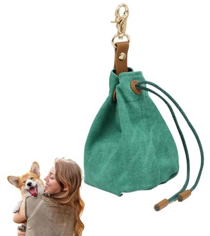 Jongyumo Leckerlibeutel für Hunde Aus, Leichter Haustiertraining Snackbeutel mit Karabiner Schlüsselhalter, Futtertasche Futterbeutel Hund für Gassi Gehen, Outdoor