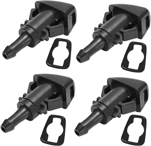 2 Pack Replacement Windshield Washer Nozzles Compatible with Hyundai Tucson, Kia Sportage, i20, i30, Venga & Soul - Front Wiper Spray Jets
