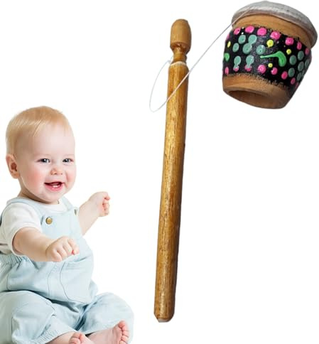 Frog Caller Drumstick - 17cm Wooden Percussion Mallet | Stylish Band Instrument Accessory For Kids Small Musical Drumsticks Natural Sound Practice Ability Development Incredible Sound Reproduction