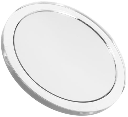 POPETPOP Espejo de Aumento con Ventosa Portátil y Resistente para Maquillaje y Cuidado Facial Diseño Compacto y Fácil de Limpiar para Viajes y Uso Diario