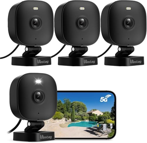 Vimtag 2.5K 4MP Outdoor Security Camera Wired, CCTV Camera Systems WiFi w/Color Night Vision for Home, Pet, Baby, Nanny, IP65, Motion Detection, 2-Way Audio, Siren, 24/7 Recording, Works with Alexa