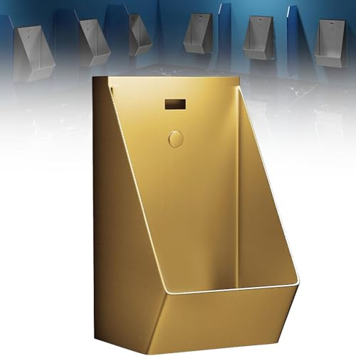 Urinoir automatique sans contact en acier inoxydable à induction – Fixation murale avec capteur pour salle de bain pour hommes et familles – Solution hygiénique et pratique pour les toilettes modernes
