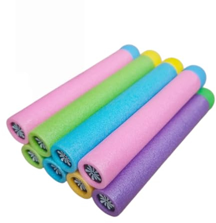 Luthando 8PCS Wasserpistole Schaumstoff Kinder - 21.5cm Bunt Wasserspritze, Großer Reichweite Wasserspritzpistolen Pool Spielzeug für Jungen und Mädchen, Strandspielzeug für Pool Outdoor Garten