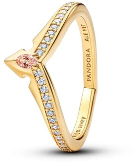 PANDORA Anello da donna Disney Principessa Aurora Tiara Oro 164334C01