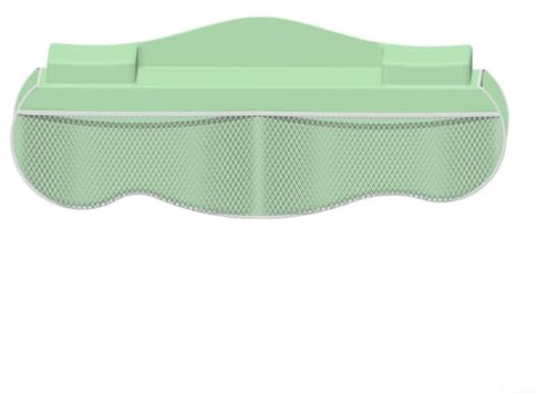Scaffale portaoggetti per vasca da bagno, paraspruzzi in silicone, protezione per bordi laterali, vassoio portaoggetti per bagno (verde)