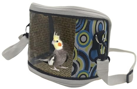 Fågeltransportlåda för resor, friluftsväska för nymfparakiter | Ventilerande nymfparakiter bärväska för Conure veterinärbesök korta resor flyttpromenader camping husdjursägare