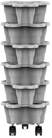 Vertical Planter,Stackable Weatherproof Rolling - Garden Towers for Vegetables | for Outdoor Home Balcony Yard Patio Porch Greenhouse Gardening Grow Flower Vegetable