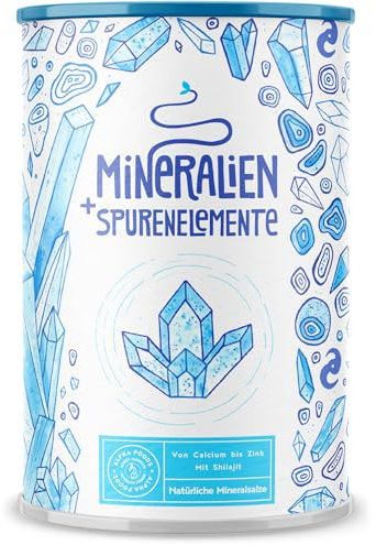 Mineralien & Spurenelemente - Kalium, Calcium, Magnesium, Zink, Eisen, Bor, Selen, Molybdän, Mangan, Kupfer, Jod, Chrom - Optimale Bioverfügbarkeit - 45 Tage Vorrat - 450g Pulver