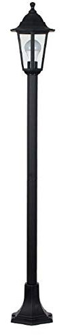 MiniSun | Traditional Victorian Style 1.2m Black IP44 Outdoor Garden Lamp Post Bollard Light Complete with a 15w LED GLS Bulb | Outdoor Lights & Home/Garden Improvements Essential