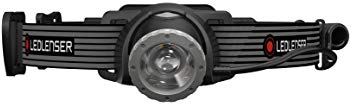 Ledlenser H8R SE LED Stirnlampe | Kopf Lampe 700 Lumen aufladbar | Headlight mit 170 Meter Leuchtweite fokussierbar | 70 Stunden Leuchtdauer | Stirnlampen Set mit Akku, Gürteltasche und USB Kabel