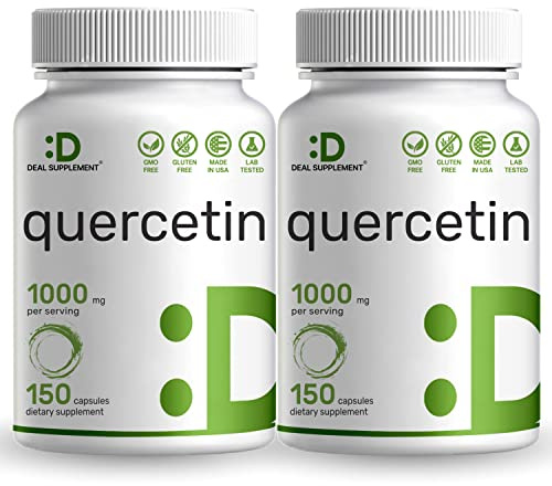 Eagleshine Vitamins Quercetin 1000mg Per Serving (2 Pack) | 300 Capsules, High Bioavailable Flavonoids, Third Party Tested, Supports Healthy Immune System, Non-GMO, No Gluten