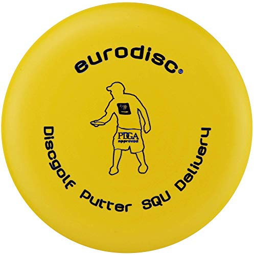 Eurodisc Unisex – Erwachsene Discgolf Putter Standard Frisbee, Yellow (gelb), 21 cm
