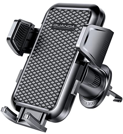 2024 Neuf Accroche Telephone Voiture, Support Telephone Voiture Grille Aeration, Socles Téléphone Automobile Rotatif à 360°, Porte Portable Voiture Universel Pour iPhone Samsung Xiaomi Smartphones