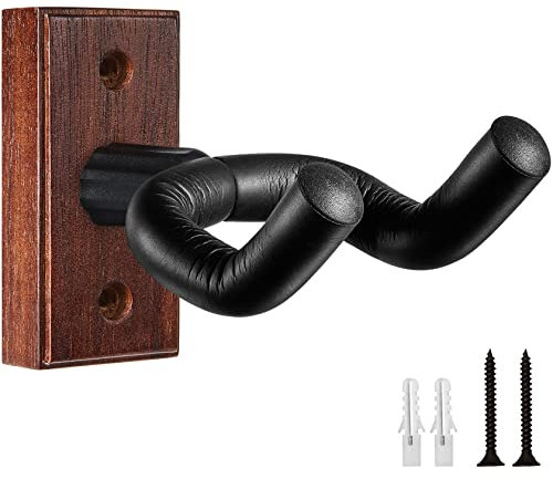 Gitarren-Wandhalterung Gitarrenaufhänger Wandhalter - Gitarren-Wandaufhänger Wandhaken Ständer für Akustik-E-Gitarren Bass Ukulele - Massivholz Wandhalterung