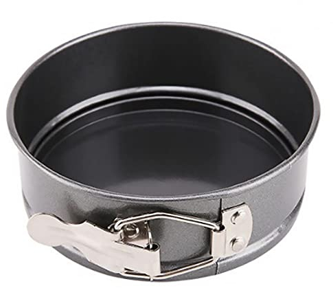 Aggert Teglia da forno Stampo per torta in metallo Stampo per pane rotondo con fibbia inferiore rimovibile a sgancio rapido rivestimento antiaderente strumenti per cuocere 1 pz 12 cm