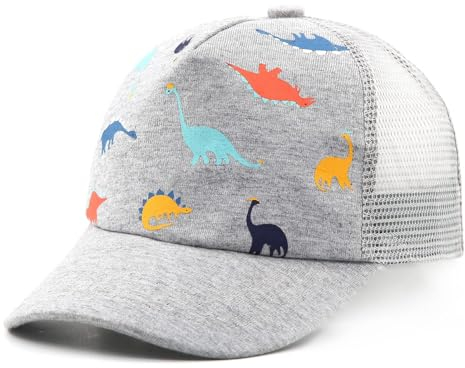 JANGANNSA Children's Baseball Cap Dinosaur Horn Summer UV Children's Hat for Boys Girls 2-4 Years