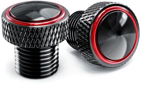 MOWOK M10 tappi fori specchietti moto accessori per mt07 mt09 mt10 sp per z900 z650 z800 z750 per trident 660 per benelli trk cb 500x 500f cb650r cbr GSXS 750 950 GSX-S 1000gt Rebel 500 300 (Rosso)