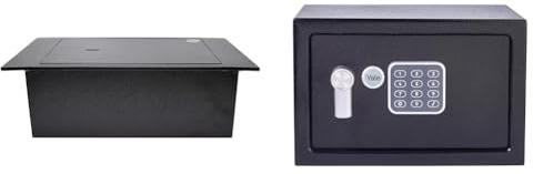 Yale - Floor Safe - Standard Security - Y-FLS0000 & Small Value Safe, Digital Keypad, LED Light Indicators, Steel Locking Bolts, Emergency Override Key, YSV/200/DB2