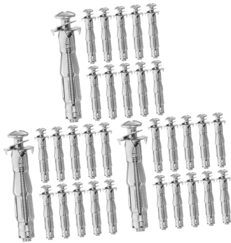 iplusmile 90pièces Ancrages Muraux Creux Galvanisé Avec Vis Pour Cloisons Fixations Robustes Pour Plaques De Plâtre Et Autres Matériaux