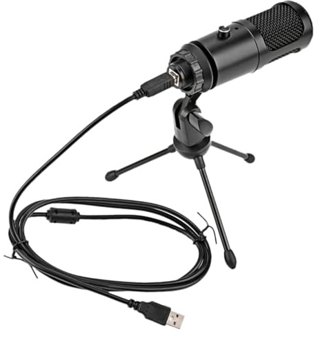 Veemoon USB Condenser Microphone for Gaming and Livestreaming Tripod Tabletop Design Professional Streaming Mic for Use